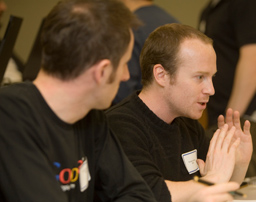 Haas School of Business, Marshall Goldsmith, Peer Coaching Launch, photo by Jim Block